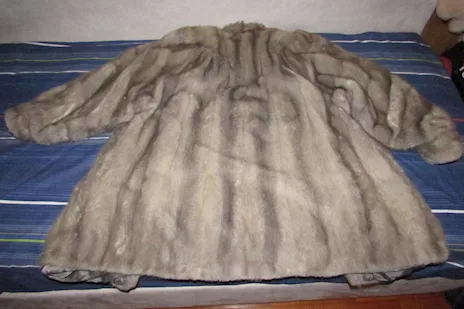 Pelliccia di visone grigio, taglia 46 - Anteprima 5