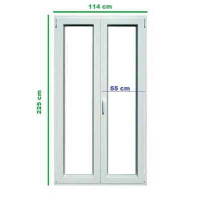 Porta-Finestra in alluminio, colore bianco - Foto 2