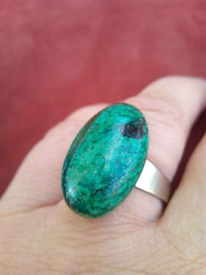 Orecchini e anello in malachite - Foto 4