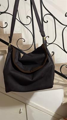 Borsa in tessuto colore marrone