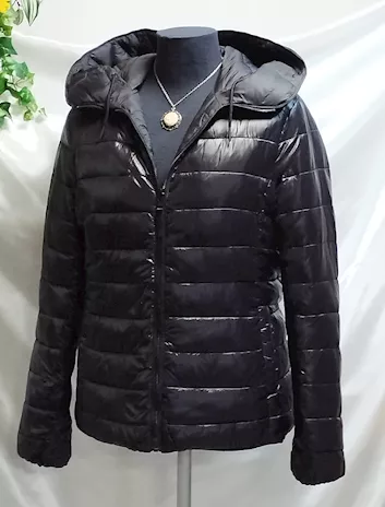 Piumino donna Zara nero double face giubbotto imbottito