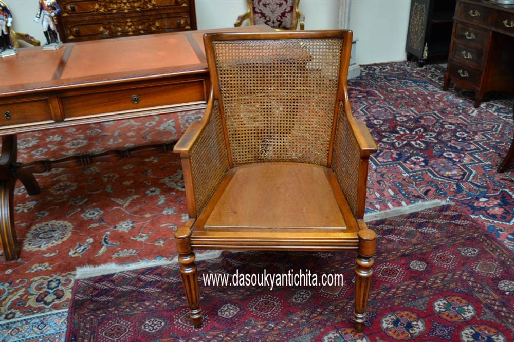 Poltrona inglese Regency inizi del XX secolo, in legno - Foto 7