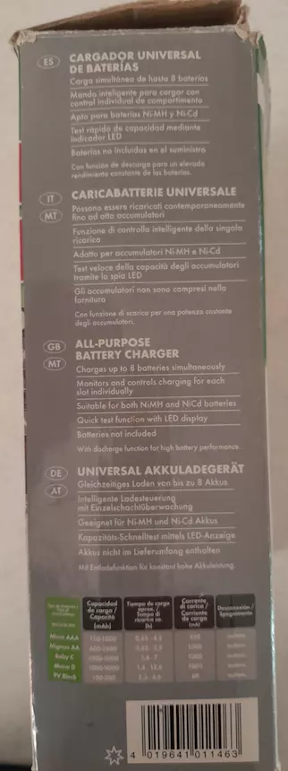 Caricabatterie con LED universale per batterie ricaricabili, tipo transistor - Foto 6