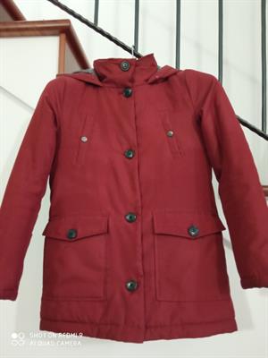 Giacca donna invernale tipo parka rossa, colore rosso, taglia s - Foto 5