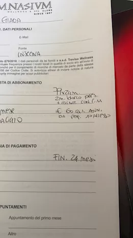 Abbonamento Palestra