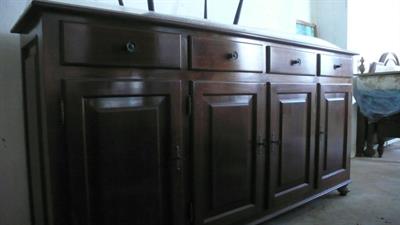Credenza artigianale in noce inizio 900, ottimo stato - Foto 4