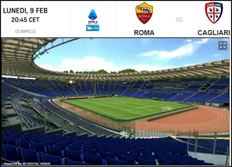 Roma Cagliari Stadio Olimpico