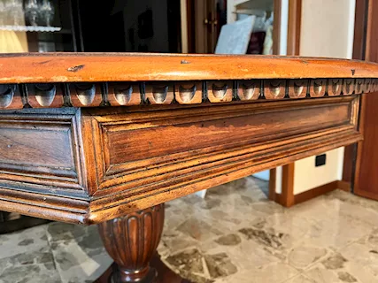Tavolo antico in noce allungabile - Foto 3