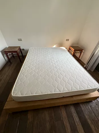 Letto matrimoniale stile futon giapponese, in legno - Anteprima 5