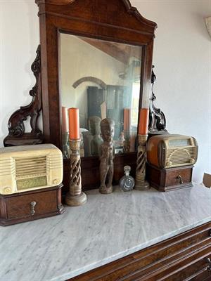 Como con cassettiera in legno e piana in marmo e specchiera - Foto 3