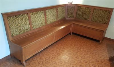 PANCA ANGOLARE IN STILE LEGNO MASSELLO