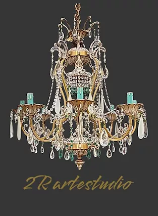 Grande lampadario di lusso