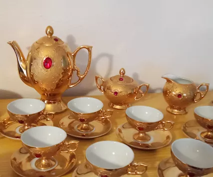 Servizio da Caffè antico in porcellana Flores 1940
