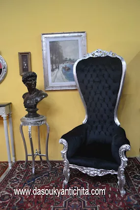 Trono argentato stile Barocco - Foto 5