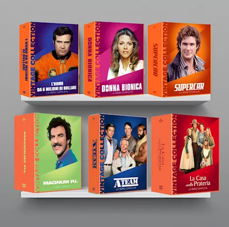 Lotto serie TV anni 70 e 80 in box originali