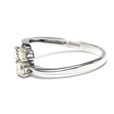 Platino - Anello - 0.50 ct Diamanti, colore J - Foto 3