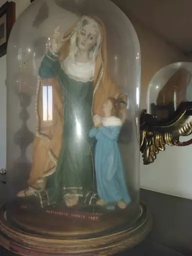 Statua Sant'Anna e Madonna Bambina del 1800