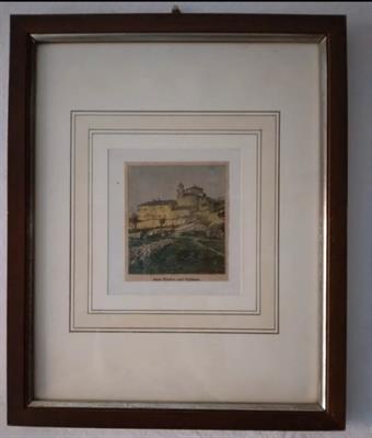 Antica Stampa Castello Cidneo Brescia