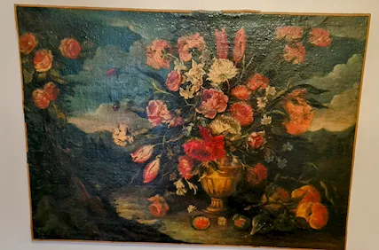 Quadro antico olio su tela