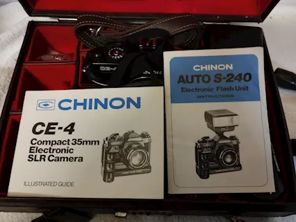 Macchina fotografica CHININ CE-4 d'epoca completa di borsa - Foto 2