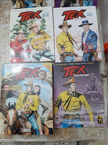 Fumetto Tex Magazine dall'anno 2016 all'anno 2023