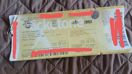 2 biglietti concerto Lorenzo Jovanotti a Roma