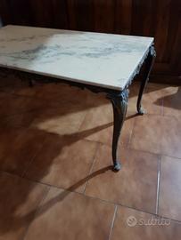 Tavolino anni 40 con marmo