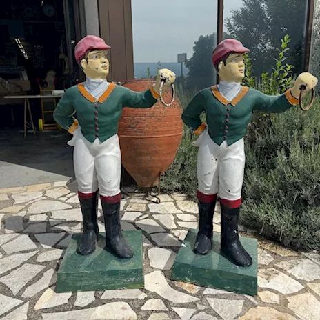 Antica coppia di sculture made in USA