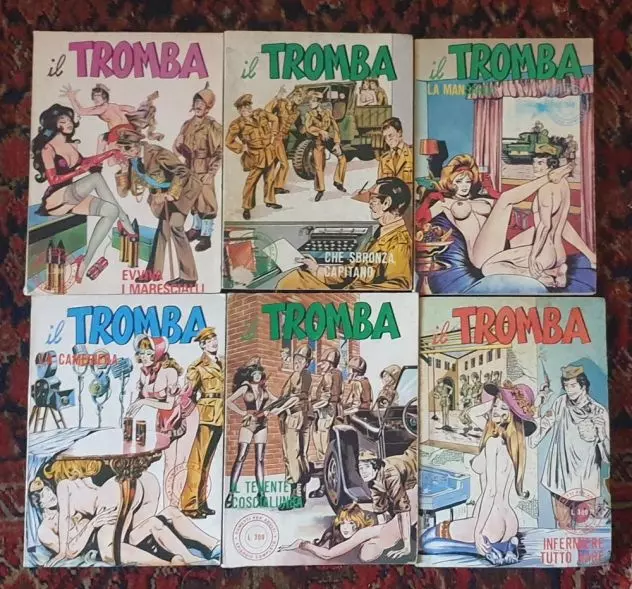 Lotto 6 fumetti serie Il Tromba anni '70