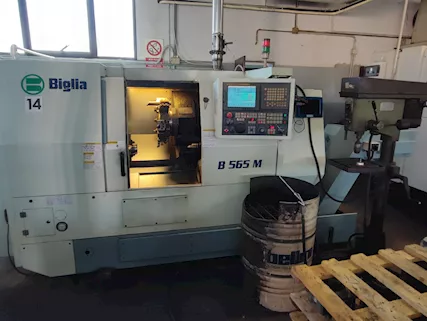 Tornio motorizzato BIGLIA B 565 M | CNC Fanuc