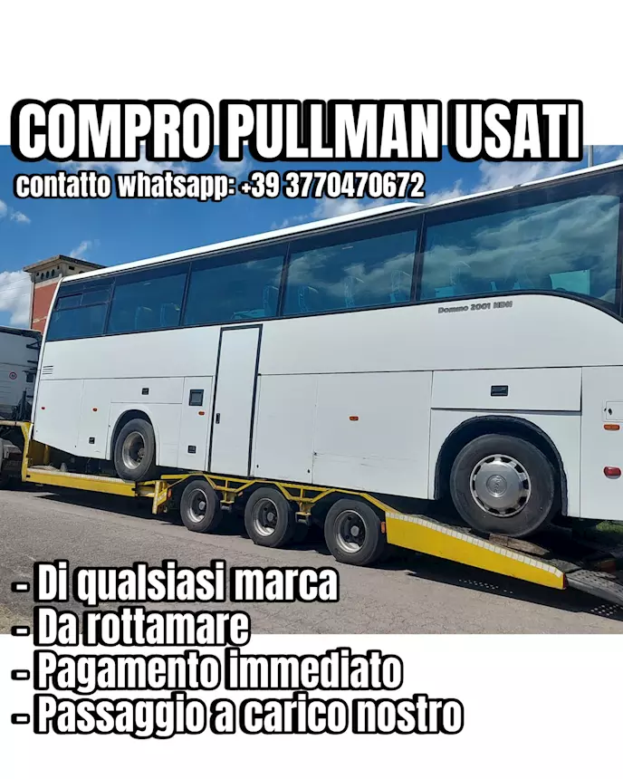 Compro autobus usati di qualsiasi, marca anche