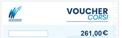 Voucher per tutti i corsi offerti da Milanosport