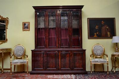 Bookcase-libreria quattro sportelli stile inglese