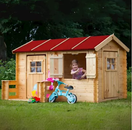 Casetta per bambini in legno M503 - 223 x 164 cm
