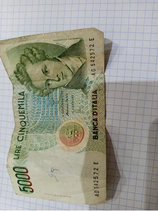 5000 lire V. Bellini