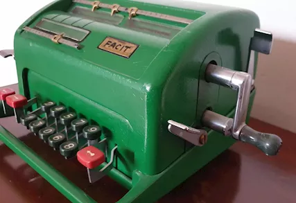 Calcolatrice meccanica FACIT, colore verde - Foto 4