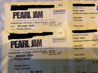 Pearl Jam Imola 25 Giugno