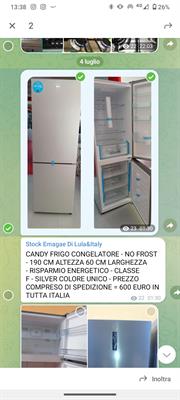 Stock Emagae Di Lula&Italy: CANDY FRIGO CONGELATORE - NO FRO