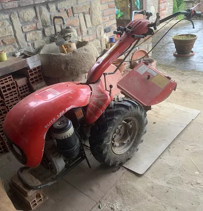 Motocoltivatore + aratro + turbina neve