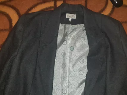 Giacca Donna Elegante Classica Blazer 46 Giulia Galanti Lana, colore Grigio scuro - Foto 2
