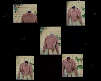 Giacca giubbino simil camoscio