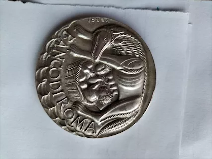 Medaglia Argento BANCO DI ROMA di Veroi, tipo LUPA - Foto 6