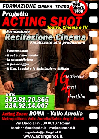 Corso recitazione cinematografica