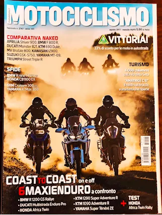 Motociclismo 08/2017 Aprilia SHIVER900/BMW F800R/Ducati Mons