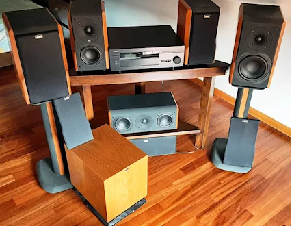 Impianto audio surround 5.1 Home Cinema completo