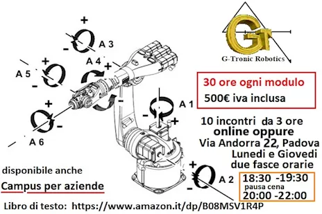Corso di programmazione Robot Kuka online o in presenza