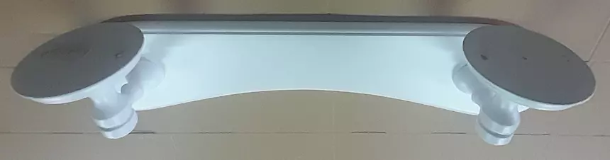 Foto 3Mensola legno sagomata laccata bianco opaco nuova mai installata