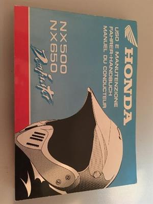 Libretto uso manutenzione x moto Honda Dominator NX500/650, in ottime condizioni - Foto 2