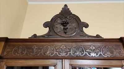 Credenza vetrina antica, in legno - Foto 6