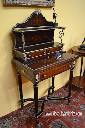 Scrittoio stile Napoleone III con piano di scrittura
